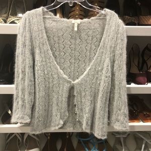 Silver/Gray Angora Sweater